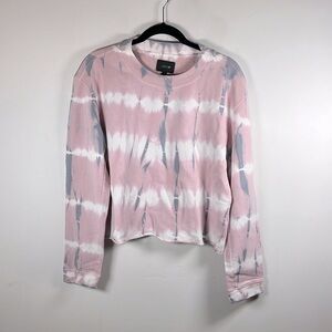 Joe’s Jeans Tie-Dyed Cropped Sweatshirt Size L. NWT